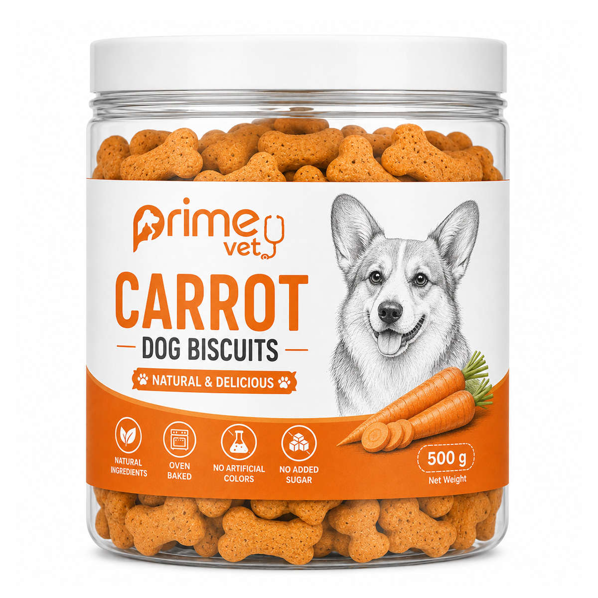 Carrot Biscuits 500 gr