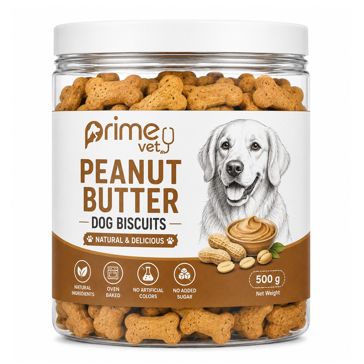 Peanut Butter Biscuits 500 gr