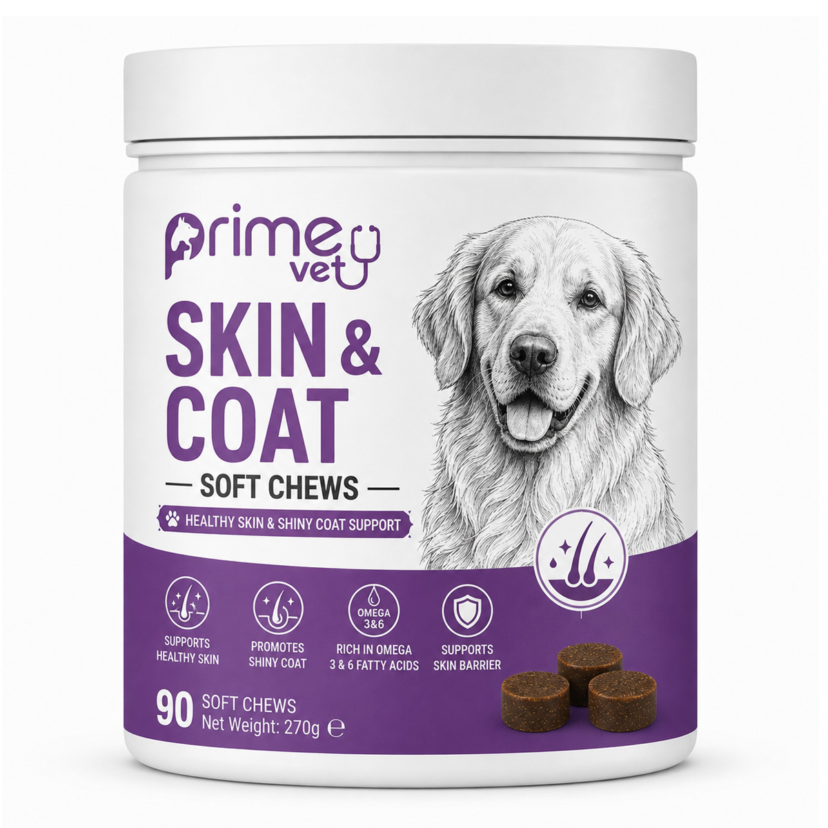 Skin & Coat Supplement 90 soft chews