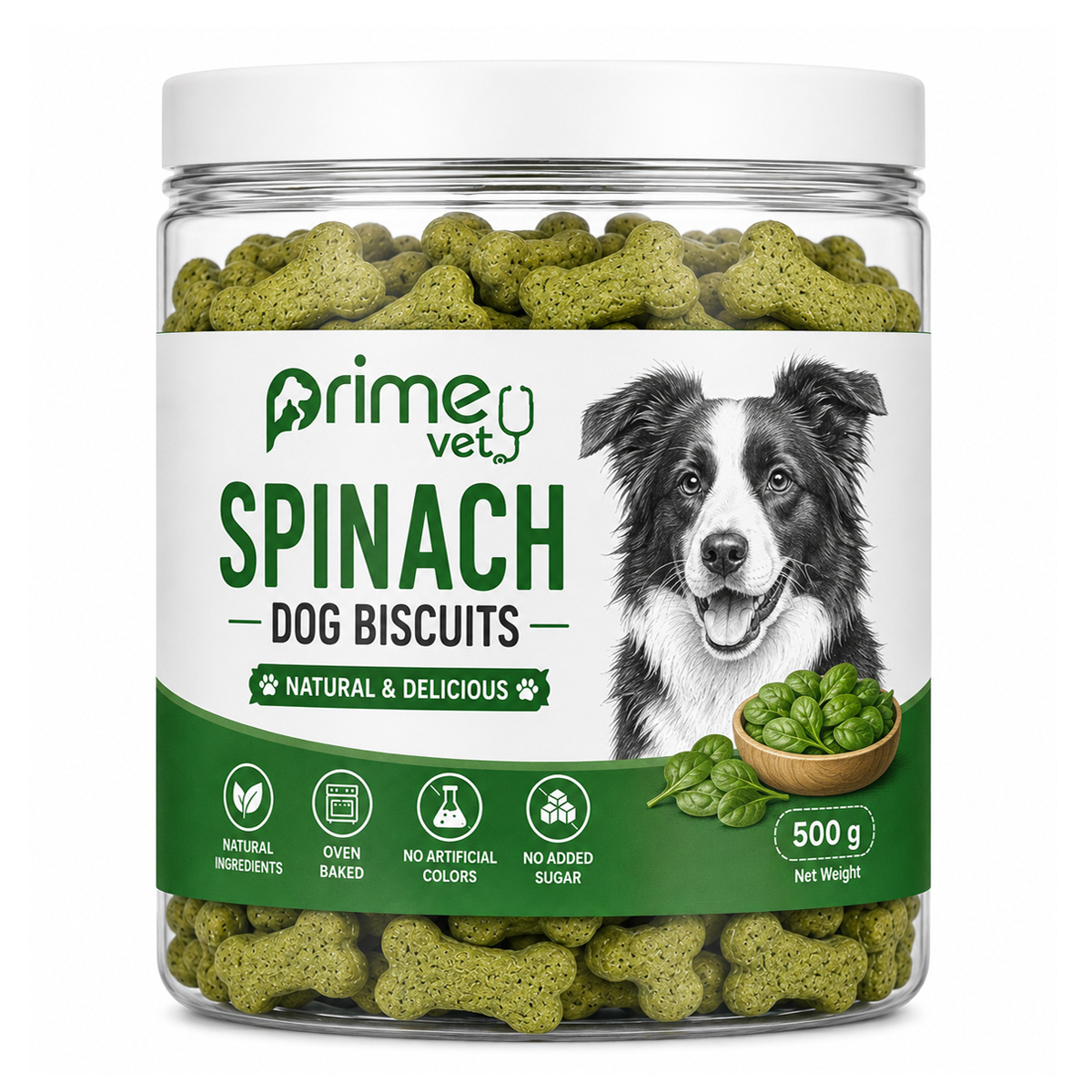 Spinach Biscuits 500 gr