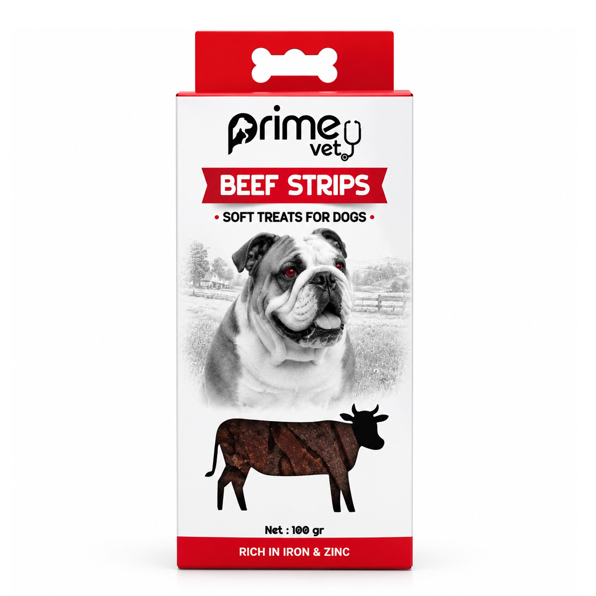 PrimeVet Beef Strips 100 gr
